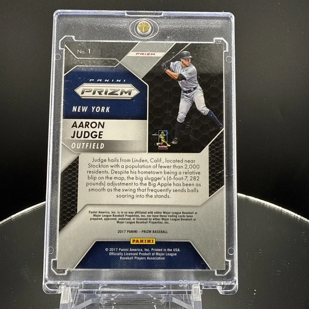 2017 AARON JUDGE - Panini Prizm Rookie Silver Prizm Refractor #1 - NY Yankees